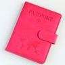 YO Обложка на паспорт c кнопкой "Travel 101" (эко-кожа) 