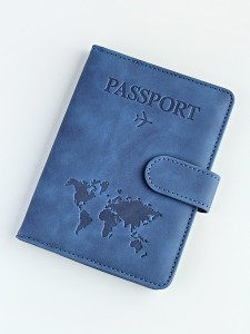 YO Обложка на паспорт c кнопкой "Travel 101" (эко-кожа) 