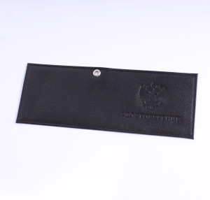 Обложка на удостоверение матовая (мягк./нат. кожа)