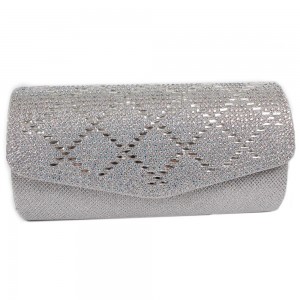 YT Женский вечерний клатч Silver AG13579